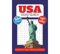 USA Word Search Book: Word-Find Puzzles about American History, Famous Landmarks, U.S. States and More | With Easy to Read Print | 6 x 9 inches | 110 ... | Best for Vacations, Holidays, and Free Time