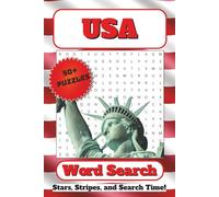 USA Word Search Puzzle Book: Word Searches with Easy to Read Print about America, States, Travelling and More | 6x9 inches, 110 pages | 50+ puzzles… Gift for Vacations, Holidays and Free Times