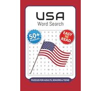 USA Word Search Puzzle Book: Word Searches with Easy to Read Print about Americans, US Landmarks, Historical Figures and More I 6x9 inches, 110 pages ... … Gift for Vacations, Holidays and Free Times