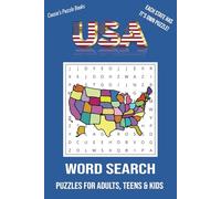 USA Word Search Puzzle Book: Word Searches with Easy-to-Read Print about State Cities, Animals, Food and More | 6x9 inches, 100 Pages | 50 Puzzles ... Great for Gifts, Class Work and Free Times