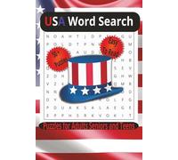 USA Word Search Puzzle Book: Word Searches with Easy to Read Print about the USA its Places and things US associated | 6x9 inches, 110 pages | 50+ Puzzles... Gift for Vacations, Holidays and Free Time