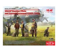 Usaaf Bomber Pilots And Ground Personnel (1944-1945)maquette Figurine Usaaf Bomb