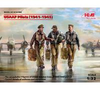 USAAF Pilots (1941-1945) (3 Figurines) (100% New Moules ) 1:3 2 Plastique Model