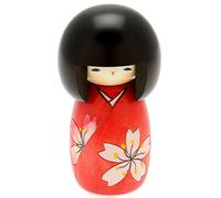 Usaburo Japanese Kokeshi Doll, Asuka's Red Kimono
