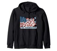 USAF Thunderbirds T-shirt Motif drapeau américain Sweat à Capuche