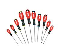 USAG 322 SH10 Jeu de 10 Tournevis Vis Fendues Empreinte Croix