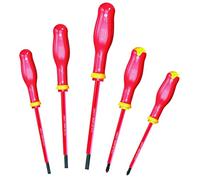 Usag Jeu de cinq tournevis U00910119 - 091 D/SH5 SLIM pour vis à fente et à empreinte PHILLIPS® 1000 V
