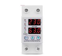 Usage domestique 63A 230V Rail Din réglable sur tension sous tension dispositif de protection relais avec protecteur de surintensité 1 pièces Interrupteur automatique