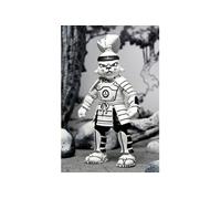 NECA Figurine d'action Usagi Yojimbo Samouraï 18 cm Noir et blanc