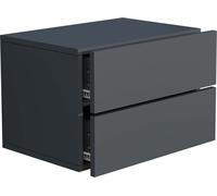 UsalL45 table de nuit accroché au mur 2 tiroirs anthracite.