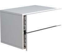UsalL45 table de nuit accroché au mur 2 tiroirs blanc.