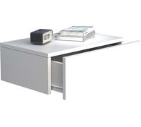 UsalM45 table de nuit accroché au mur 1 tiroir blanc.