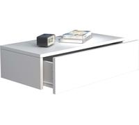 UsalM60 table de nuit accroché au mur 1 tiroir blanc.