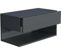 UsalXL60 table de nuit accroché au mur 1 tiroir 1 tablette anthracite.