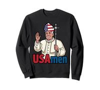 USAmen Humour Religieux Satire Patriote Dessin Américain Sweatshirt