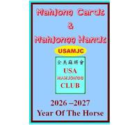 USAMJC 2026 Mahjong Cards & Mahjongg Hands -- year of the Horse ::: Book with scorecards to learn & win (#4724) - paperback 5.5"x8.5"
