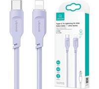 Usams Cable Usb-C To Lightning 20 W 1.2 M Pd Fast Charging Lithe Series Purple/Purple Sj566Usb03 (Us-Sj566)