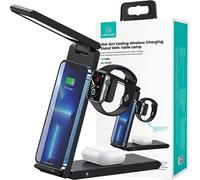 Usams Charge. Chargeur à induction avec lampe 3W1 15W Noir/Noir Cd181Wxc01 (Us-Cd181)