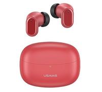 Usams S?uchawki Bluetooth 5.1 TWS BH series bezprzewodowe czerwony/red BHUBH03 (5?h, Sans fil), ?couteurs, Rouge
