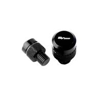 USAMZOM Bouchon Vis pour Suzuki SV650 SV 650 Bouchon De Trou De Rétroviseur Latéral Moto Aluminium(Le Noir)