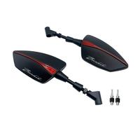 USAMZOM Rétroviseurs Latéraux de Moto pour Suzuki pour Bandit GSF400 600 650 650S 1200 1250S 600S M8/M10 Rétroviseurs Latéraux Réglables Universels(Rouge,with Logo)