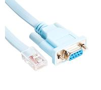 usangreen Câble DB9 RJ45 pour console Cisco, Huawei & Plus, RS232 vers RJ45 Bleu 1,5 m
