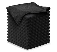 USANOOKS Lot de 12 Chiffons de Nettoyage en Microfibre Ultra absorbants pour Voitures, Tissage de saleté et Liquide pour Une Brillance Miroir sans Traces (40,6 x 40,6 cm) - 1200 lavages