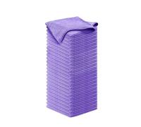USANOOKS Lot de 50 chiffons de nettoyage en microfibre - 1200 lavages - Serviettes ultra absorbantes - Mauve