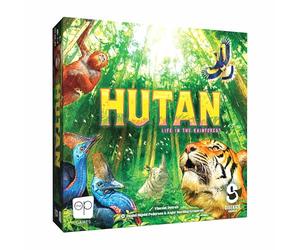 USAopoly HUTAN: Life in The Rainforest - Tile Placement Board Game - for Families & Friends - 1-4 Players | 30-45 Min | Age 8+ - English