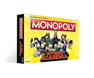 USAopoly Monopoly My Hero Academia - Jeu de société à 2 joueurs pour les ados de 13 ans et plus - Édition standard, Collector's Edition