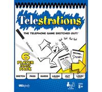 USAopoly Telestrations Original 6 joueurs | Jeu de société familial | Un jeu familial amusant pour petits et grands | Soirée jeux en famille enco