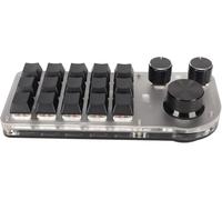 USB 15 Key Keypad with 3 Knobs Type C Wired Three Connection Modes DIY Programmable Keyboard Three Ways Can No Wi USB 15 Key Keypad15 Keypad15 Keys One Handed KeypadDIY Nice processing