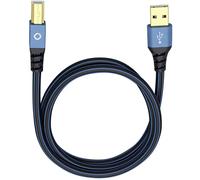 USB 2.0 [1x USB 2.0 type A mâle - 1x USB 2.0 type B mâle] 7.50 m bleu contacts