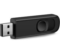 USB 2.0 32GB Retractable USB Flash Drive Memory Stick Storage Data Pendrive, USB 2.0 Memory Stick Flash Drive Black
