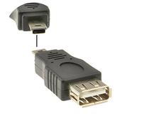 USB 2,0 A Type Femelle Femelle vers USB Mini 5 Broches Fiche Mâle Adaptateur