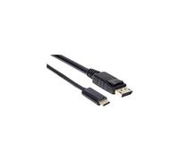 USB 2.0 Adaptateur [1x USB-C mâle - 1x DisplayPort mâle] USB-C auf DisplayPort-Kabel Stecker/Stecker 4K@60Hz-Ausgangssignal 2 m schwarz