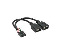 Usb 2.0 adapterkabel - 2x buchse a auf pfostenanschluss