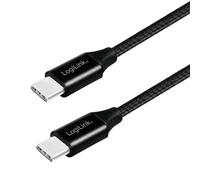 USB 2.0 Anschlusskabel, USB (Typ C) zu USB (Typ C) schwarz, 0,3m 0,3m USB-C/USB-