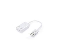 USB 2.0 Cable Adaptateur Carte 7.1 Audio Virtuel Stéréo Pr PC Mac Vista Linux