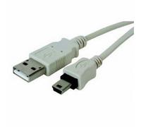 USB 2,0 certifié Blindé A vers Mini-B 5 Broches Données & Alimentation câble 1,8 m [1.8 mètre]