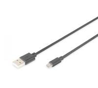 USB 2.0 connection cable, type A - micro B M/M, 3.0m, USB 2.0 conform, bl