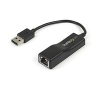 StarTech.com Adaptateur réseau USB 2.0 vers Ethernet - 10/100 Mb/s - Convertisseur USB vers RJ45 - M/F