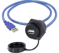 USB 2.0 femelle A embase femelle de chassis encitech 1310-1024-02 M30 1 pc(s)