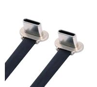USB 2.0 Flat Ultra Thin Type C to USB-C Cable 65W Fast Charging for Laptop Tablet Phone