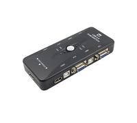 USB 2.0 KVM Switch Box Keyboard Monitor