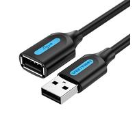 Usb 2.0 Male To Female Extension Cable Vention Cbibg 1.5m Black Pvc