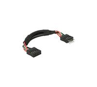 USB 2.0 Pin Header - Câble interne USB - connecteur USB 10 broches (F) pour connecteur USB 10 broches (M) - 10 cm - noir