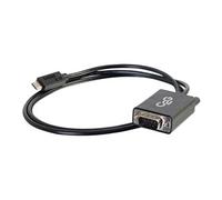 C2G USB 2.0 USB C to DB9 Serial RS232 Adapter Cable Black - Câble USB / série - DB-9 (M) pour USB-C (M) - connecteur C réversible - noir