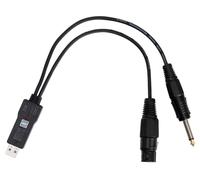 USB 2.0 XLR 6.3mm Jack Cable Studio Recording DJ PA Interface Fil Connecteur PC