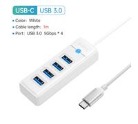 (USB 3.0 100 cm USB C) ORICO-Multi Type C Splitter 4 ports HUB 5 Gbit/s Adaptateur OTG haute vitesse